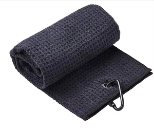 Serviette de golf de sport de haute qualité portable super doux <span class=keywords><strong>cadeau</strong></span> écologique sport serviette de parcours de golf en microfibre à séchage rapide pour hommes - Product Image 1