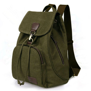 Sac à dos d'ordinateur en toile de style rétro pour hommes femmes sac d'école décontracté pour étudiants en plein air léger antivol avec doublure en polyester - Product Image 3