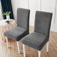 Housses de Chaise Jacquard à Feuilles pour Salle à Manger, Luxueuses et Épaisses, Housse de Coussin Élastique Anti-Salissure pour Décoration Intérieure