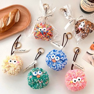 Llaveros de Peluche <span class=keywords><strong>Kawaii</strong></span> de Anime con Pompón de Pelo, Juguetes y Colgantes Ecológicos para Mochila - Product Image 5