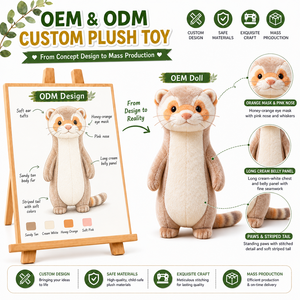 Produttore di Peluche Personalizzati a Tema Animali: dal Design Creativo alla Collezione Finita, Morbido Cotone PP, OEM ODM, Conformità alle Norme di Sicurezza - Product Image 1