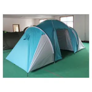 Outdoor Camping Luxe Large 2 Room 1 Living Room Waterproof Family Camping Clamping Tent