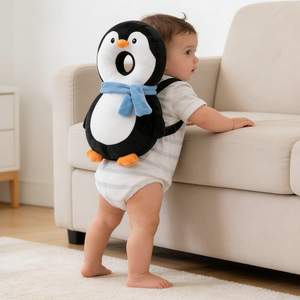 Protector de <span class=keywords><strong>Cabeza</strong></span> para Bebés, Mochila Protectora para Caminar, Protector de <span class=keywords><strong>Cabeza</strong></span> para Gatear y Caminar para Bebés Preescolares (Pingüino) - Product Image 2