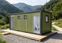 Unité de toilettes modulaire préfabriquée entièrement équipée pour les toilettes de parc / les toilettes d'événements, unité sanitaire, unité de toilettes publiques modulaire préfabriquée