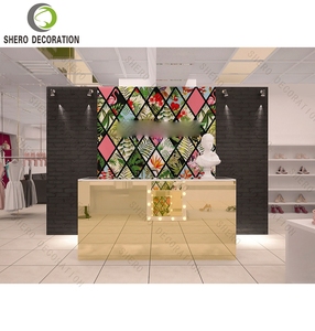 Diseño de interiores para tiendas de ropa de moda, mueble de exhibición de ropa personalizado, expositor de ropa para tienda de ropa femenina. - Product Image 4