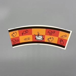 Matières premières pour bols en papier à glace, éventails de bols en papier 150gsm à 350gsm, papier couché PE - Product Image 2