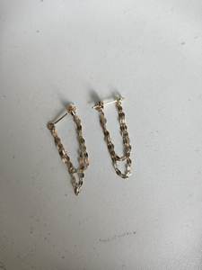 Trendy 14K Gold <b>Fine</b> <b>Stud</b> <b>Earrings</b> with IGI Certified Moissanite - Product Image 4