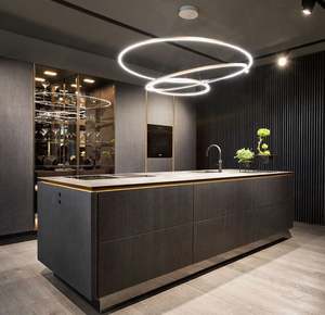 Juego de Muebles de Cocina Modernos de Alta Calidad, Personalizados, de Línea Recta, Completos, de Madera Contrachapada, Listos para Armar - Product Image 2