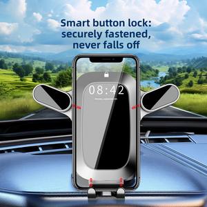 Support de téléphone universel anti-vibration pour grille d'aération de voiture, <span class=keywords><strong>crochet</strong></span> en spirale ABS <span class=keywords><strong>avec</strong></span> ventouse à gravité, compatible <span class=keywords><strong>avec</strong></span> les iPhones 15 Pro Max - Product Image 3