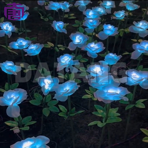 Lámpara LED con forma de rosa, impermeable IP65, para decoración de jardín/césped en exteriores para Halloween y Navidad. - Product Image 4