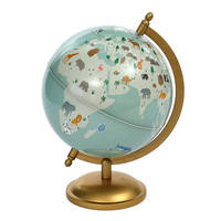 Outil d'enseignement de l'environnement Ressources Géographie Bureau Décoratif Rotatif Monde Globe 20cm Vintage Monde Globe