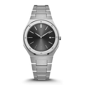 カスタムサンレイダイヤルカジュアル超薄型メンズウォッチファッション防水ステンレススチール高級メンズクォーツウォッチ - Product Image 1