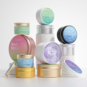 Merrynewon Custom Design Cosmetic Aluminium Jar Empty Cream Jars for <b>Body</b> <b>Scrub</b> Cream Packaging - Product Image 2