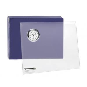 Glass <b>Mirror</b> With <b>Clock</b> 140X190 Towel Bar Mounted - Product Image 3