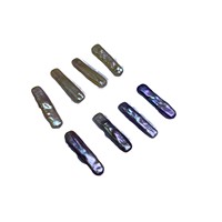 Perle naturelle d'eau douce baroque en forme de barre argentée, de couleur platine, à forte luminosité, pour accessoires de bijoux perlés faits main DIY