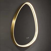 Espejo de Vanidad con Iluminación LED, Antivaho, Táctil, de Pared, con Clasificación IP65 y 3 Años de Garantía, para Apartamentos, Hoteles y Baños