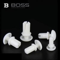 BOSS R2024~R6080 Rivets à bouton-poussoir en nylon blanc finition unie pour carte mère PCB