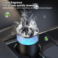 Diffuseur d'huiles essentielles électrique intelligent à ultrasons, lumière LED, purificateur d'air pour voiture, aromathérapie, huile parfumée, désodorisant d'air