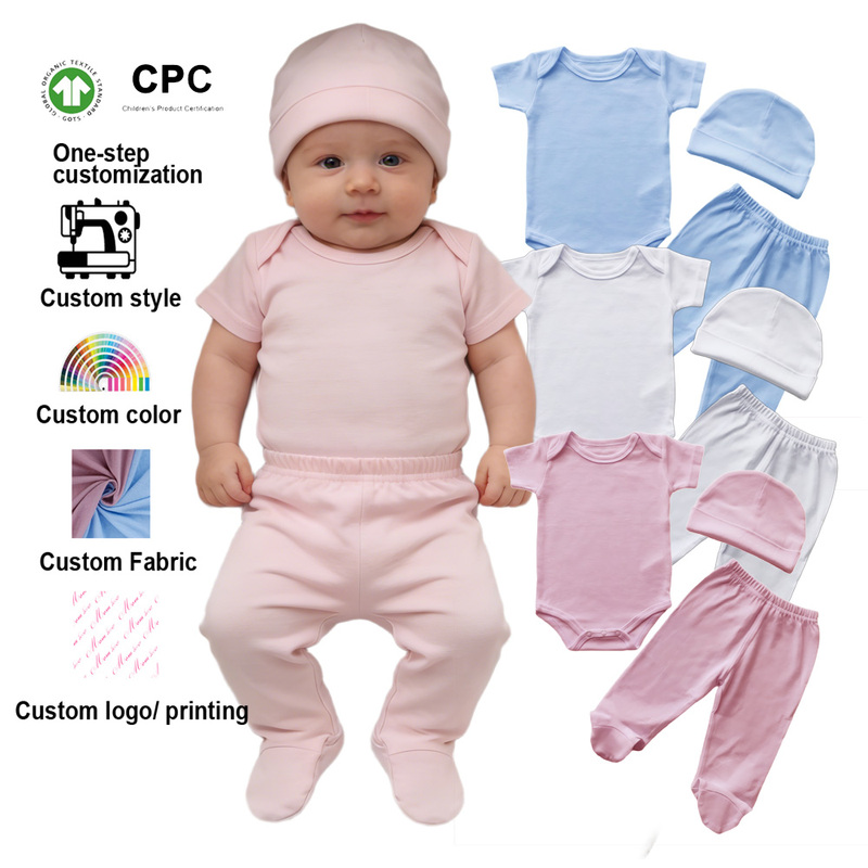 Wholesale 4pcs Set Newborn Baby Clothing