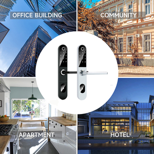 Mince WiFi APP TTLock Double face empreinte digitale Code carte crochets intelligents serrure <span class=keywords><strong>porte</strong></span> <span class=keywords><strong>coulissante</strong></span> poignée serrure intelligente - Product Image 3