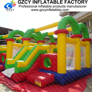 Château plein d'entrain gonflable commercial Combo Bounce House Château sautant pour enfants 0.55mm PVC Certifié CE Portable pour - Product Image 2