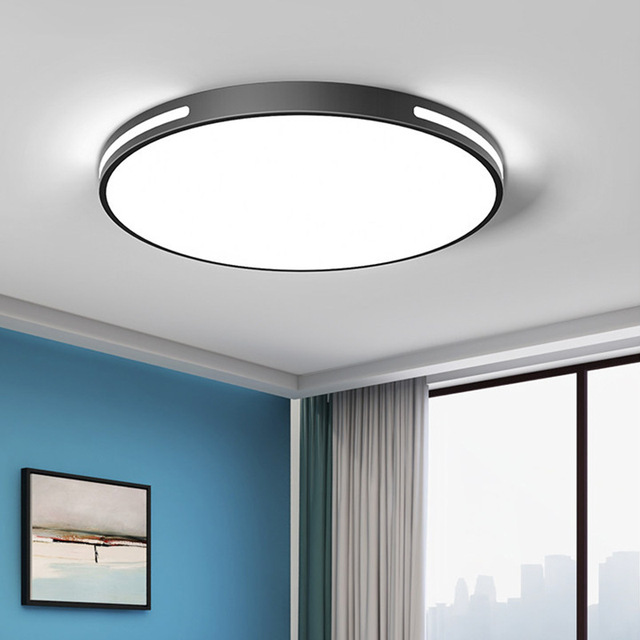 Full Spectrum Eye Protection Iron Surface Mounted LED Ceiling Lamp for Bedroom Living Room Minimalist Modern Design Offline