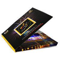 Carte papier personnalisée pour brochure vidéo chinoise faite maison taille facultative 4.3 5 7 10 pouces lcd affiche invitation de carte vidéo