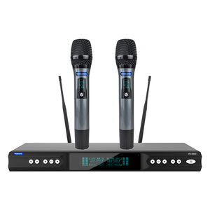 Sistema de micrófono inalámbrico UHF dual profesional VK6000 Veida KTV para karaoke - Product Image 6