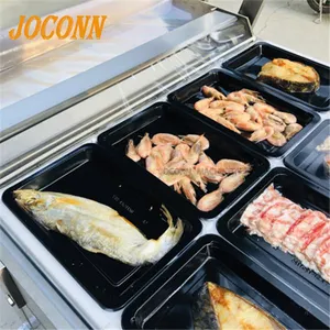 Máquina de envasado al vacío de bandeja de piel de queso salchicha de jamón/máquina de piel de albóndigas succión al vacío/máquina de vacío de piel de tilapia de mariscos