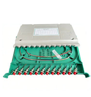 Bandeja de Empalme de Fibra Óptica ODF de 12/24 Puertos SC/LC/FC para Caja de Terminación de Fibra FTTH con Soporte para Red 5G