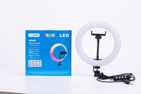 Anneau lumineux RGB premium de 12 pouces pour trépied, lumière LED circulaire à intensité réglable pour éclairage de studio et création de contenu