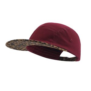 หมวกวินเทจ 5 ชิ้น ลายเสือดาว ปีกแบน ผ้าฝ้าย ปรับขนาดได้ สองสี หมวกกีฬาวิ่ง ราคาโรงงาน หมวกแคมป์ปิ้ง - Product Image 4