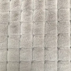 % 100% Polyester onay jakarlı Pv peluş tavşan polar kumaş yeni