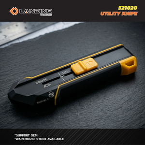 Cuchillo Multiusos 3 en 1 de Alta Resistencia 521020 con Cambio de Cuchilla por Botón, 5 Cuchillas, Raspador y Abrelatas para Cortar Cajas, Manualidades y Bricolaje - Product Image 5