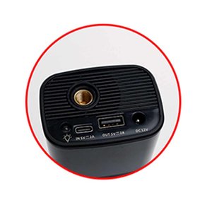 Mini compressore d'aria portatile 150PSI DC12V gonfiatore pneumatici per auto con luce di emergenza preimpostata - Product Image 3