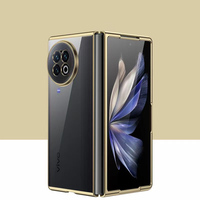 Casing HP Lipat Transparan Premium Full Cover Electroplate PC untuk VIVO X FOLD 2