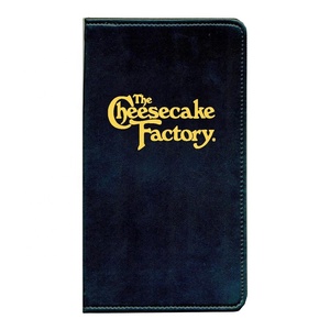 Portaconto Personalizzato in Pelle PU Nera con Copertina Piatta per Caffetterie e Bar di Yimi - Product Image 2