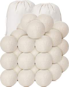 Bolas de Secadora Reutilizables de Fieltro de Lana 100% Neozelandesa, Ecológicas, Orgánicas, de Alta Eficiencia, de 7 cm, Coloridas y Bonitas para la Ropa - Product Image 5