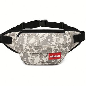 Riñonera Deportiva Unisex Impermeable de Tela Oxford con Logotipo Personalizado OEM ODM, Correa Ajustable, Múltiples Bolsillos, para Correr al Aire Libre - Product Image 1