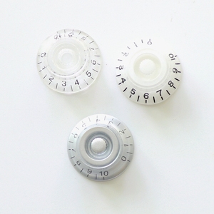 Donlis helder zilverkleurige hoedvormige LP gitaarknoppen wit snelheids-, <span class=keywords><strong>volume</strong></span>- en toonregeling groothandel - Product Image 6