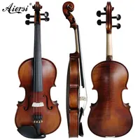 도매 수제 조각 가문비 나무 최고 흑단 부품 매트 레드 브라운 학생 바이올린 좋은 가격 모든 고체 Violino 중국에서 만든