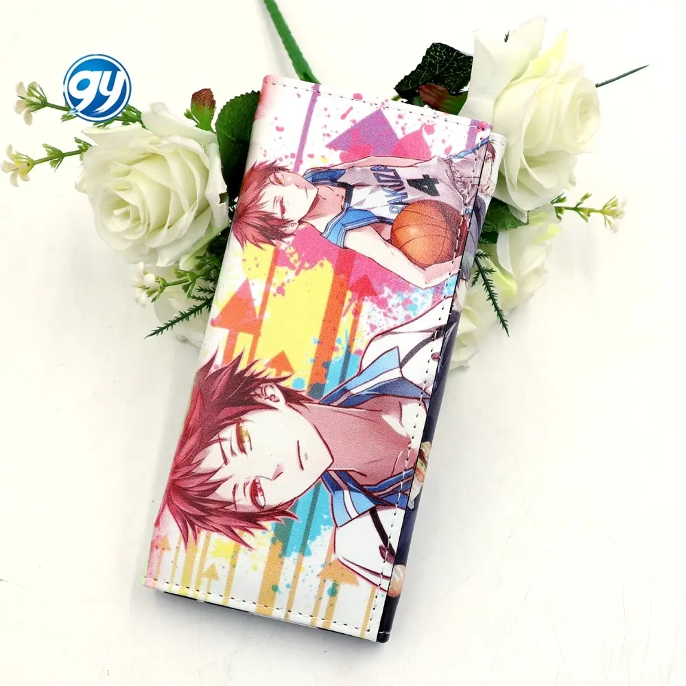 Dompet panjang Anime Kuroko Tetsuya basket Kuroko Tetsuya dompet tempat kartu Kagami Taiga tas uang