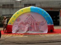 Arc gonflable à thème Clown avec bannière AR85 enfants fête cirque événement entrée Tunnel amusant Festival décoration