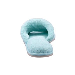 Vente chaude serviette tissu bout ouvert dames mignon fond plat femmes <span class=keywords><strong>en</strong></span> peluche intérieur maison toboggan pantoufles - Product Image 4