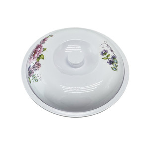 Grand bol à soupe en mélamine avec couvercle, motif imprimé personnalisé - Product Image 5