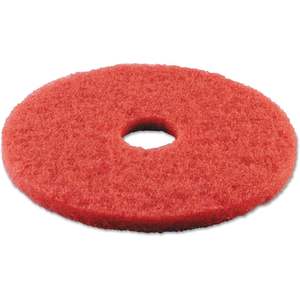Pads de polissage diamantés standard Boardwalk 4013RED, diamètre 13 po, rouges, 5 par carton – Options OEM personnalisables pour applications sur béton - Product Image 1