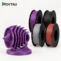 Filament en plastique PLA-CF Novtau pour composants de modèles imprimés et études de conception avec filament d'imprimante 3D
