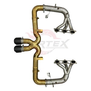 ท่อไอเสียตรง Vortex Premium Titanium สำหรับ Porsche 911 992 GT3 4.0 Catback พร้อมแผ่นกันความร้อนและปลายท่อคาร์บอน - Product Image 3