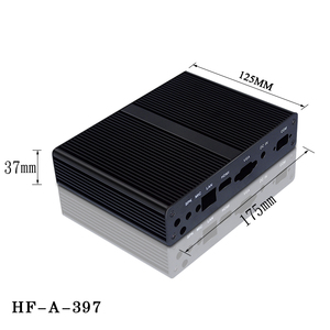 Produttori OEM Design personalizzato industria estrusione di alluminio anodizzato custodia TV Set Top Box Mini Computer custodia elettronica - Product Image 5