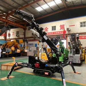 Üretici doğrudan satış CE Mini paletli küçük alan kaldırma işlemleri için tamamen hidrolik örümcek vinç, uzaktan çalışma - Product Image 3